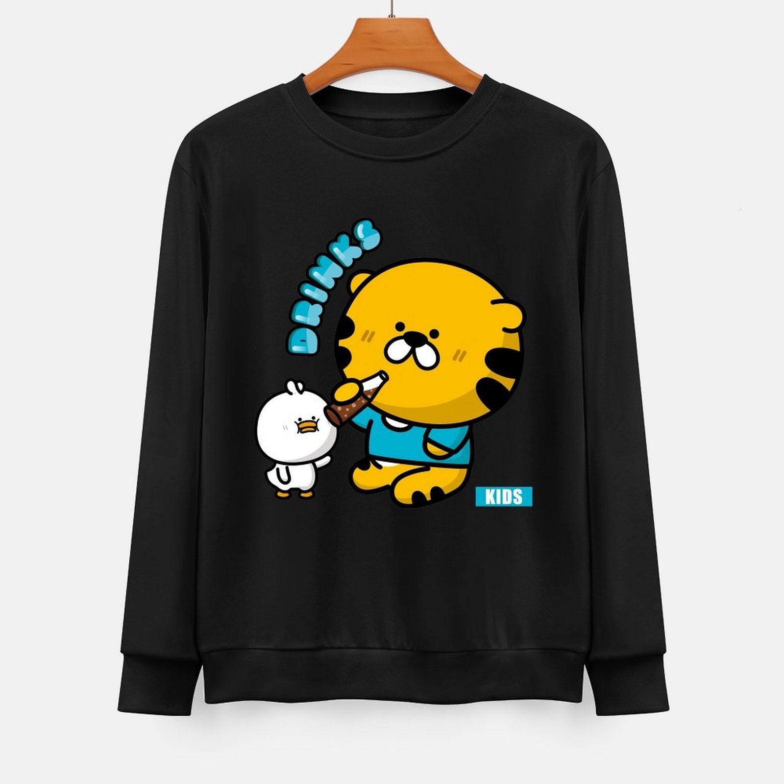 Front Patterned Long Sleeve TopSimpleFit Daily